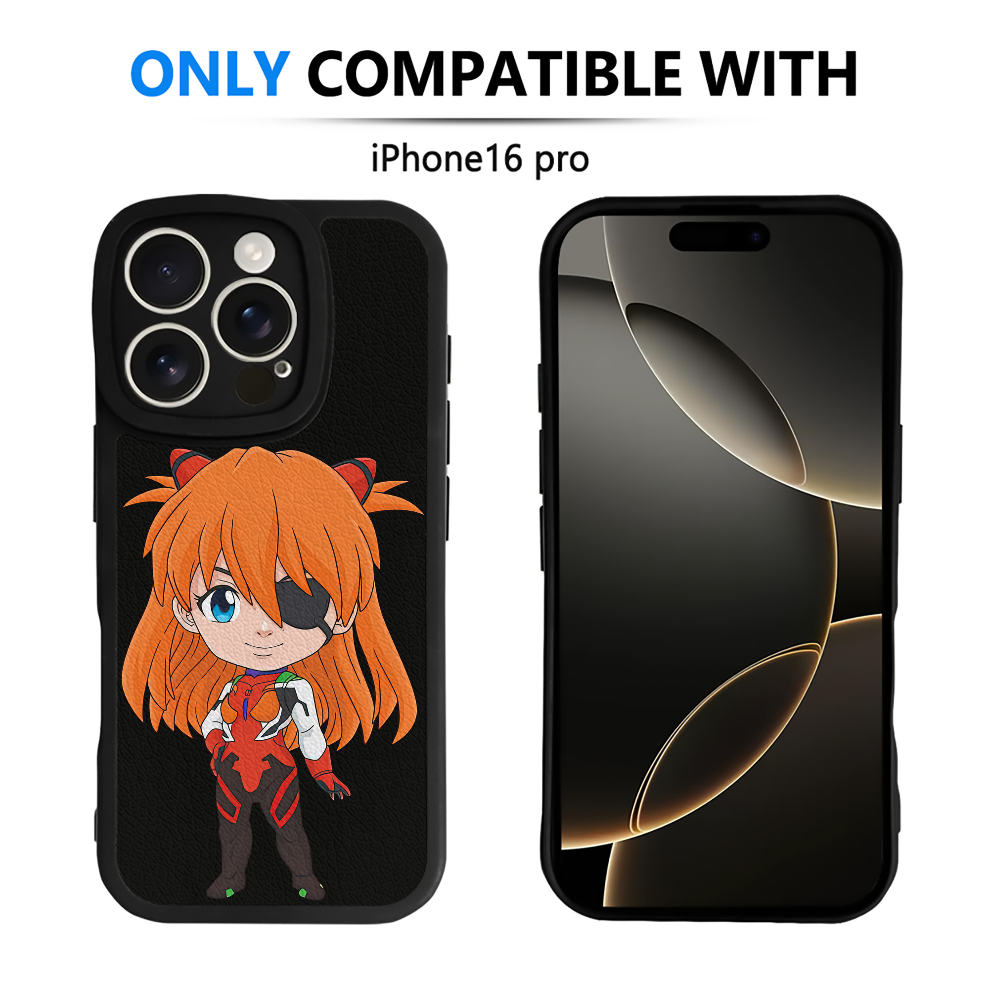 （画像用） EVA 新世紀エヴァンゲリオン 【iPhone 16シリーズ対応】シリコンスマホケース（レザー調） 材質：シリコン